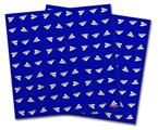 WraptorSkinz Vinyl Craft Cutter Designer 12x12 Sheets Paper Planes Royal Blue - 2 Pack