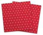 WraptorSkinz Vinyl Craft Cutter Designer 12x12 Sheets Hearts Red On White - 2 Pack