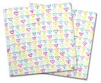 WraptorSkinz Vinyl Craft Cutter Designer 12x12 Sheets Kearas Hearts White - 2 Pack