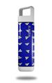 Skin Decal Wrap for Clean Bottle Square Titan Plastic 25oz Paper Planes Royal Blue (BOTTLE NOT INCLUDED)