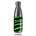 Skin Decal Wrap for RTIC Water Bottle 17oz Zebra Green (BOTTLE NOT INCLUDED)