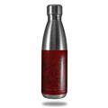 Skin Decal Wrap for RTIC Water Bottle 17oz Folder Doodles Red Dark (BOTTLE NOT INCLUDED)