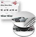 Decal Style Vinyl Skin Wrap 3 Pack for PopSockets 1967 Corvette Silver Bullet (POPSOCKET NOT INCLUDED)