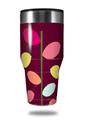 Skin Decal Wrap for Walmart Ozark Trail Tumblers 40oz Plain Leaves On Burgundy (TUMBLER NOT INCLUDED) by WraptorSkinz