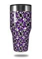 Skin Decal Wrap for Walmart Ozark Trail Tumblers 40oz Splatter Girly Skull Purple (TUMBLER NOT INCLUDED) by WraptorSkinz