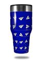 Skin Decal Wrap for Walmart Ozark Trail Tumblers 40oz Paper Planes Royal Blue (TUMBLER NOT INCLUDED) by WraptorSkinz