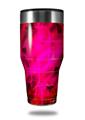 Skin Decal Wrap for Walmart Ozark Trail Tumblers 40oz - Cubic Shards Red (TUMBLER NOT INCLUDED)