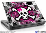 Laptop Skin (Large) - Splatter Girly Skull
