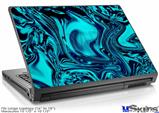 Laptop Skin (Large) - Liquid Metal Chrome Neon Blue