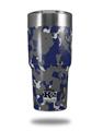 Skin Decal Wrap for K2 Element Tumbler 30oz - WraptorCamo Old School Camouflage Camo Blue Navy (TUMBLER NOT INCLUDED) by WraptorSkinz
