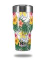 Skin Decal Wrap for K2 Element Tumbler 30oz - Beach Flowers 02 White (TUMBLER NOT INCLUDED) by WraptorSkinz
