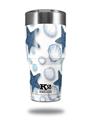 Skin Decal Wrap for K2 Element Tumbler 30oz - Starfish and Sea Shells White (TUMBLER NOT INCLUDED) by WraptorSkinz