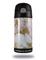 Skin Decal Wrap for Thermos Funtainer 12oz Bottle Pastel Gilded Marble (BOTTLE NOT INCLUDED)