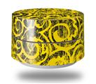 Skin Decal Wrap for Google WiFi Original Folder Doodles Yellow (GOOGLE WIFI NOT INCLUDED)
