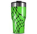 WraptorSkinz Skin Wrap compatible with 2017 and newer RTIC Tumblers 30oz Ripped Fishnets Green (TUMBLER NOT INCLUDED)
