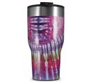 WraptorSkinz Skin Wrap compatible with 2017 and newer RTIC Tumblers 30oz Tie Dye Red Stripes (TUMBLER NOT INCLUDED)