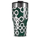 WraptorSkinz Skin Wrap compatible with 2017 and newer RTIC Tumblers 30oz Locknodes 03 Hunter Green (TUMBLER NOT INCLUDED)