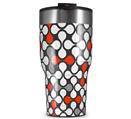 WraptorSkinz Skin Wrap compatible with 2017 and newer RTIC Tumblers 30oz Locknodes 05 Red (TUMBLER NOT INCLUDED)