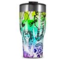 WraptorSkinz Skin Wrap compatible with 2017 and newer RTIC Tumblers 30oz Scene Kid Sketches Rainbow (TUMBLER NOT INCLUDED)