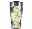 WraptorSkinz Skin Wrap compatible with 2017 and newer RTIC Tumblers 30oz Starfish and Sea Shells Yellow Sunshine (TUMBLER NOT INCLUDED)