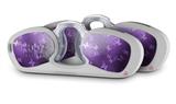 Decal Style Vinyl Skin Wrap 2 Pack for Nooz Glasses Rectangle Case Bokeh Butterflies Purple (NOOZ NOT INCLUDED) by WraptorSkinz