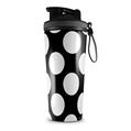 Skin Wrap Decal for IceShaker 2nd Gen 26oz Kearas Polka Dots White On Black (SHAKER NOT INCLUDED)