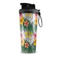 Skin Wrap Decal for IceShaker 2nd Gen 26oz Beach Flowers 02 White (SHAKER NOT INCLUDED)