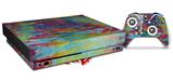 Skin Wrap for XBOX One X Console and Controller Tie Dye Tiger 100