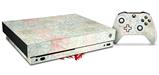 Skin Wrap for XBOX One X Console and Controller Flowers Pattern 02