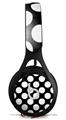 WraptorSkinz Skin Decal Wrap compatible with Beats EP Headphones Kearas Polka Dots White On Black Skin Only HEADPHONES NOT INCLUDED