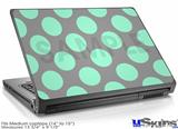 Laptop Skin (Medium) - Kearas Polka Dots Mint And Gray