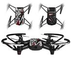 Skin Decal Wrap 2 Pack for DJI Ryze Tello Drone Baja 0018 Red Dark DRONE NOT INCLUDED