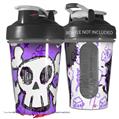 Decal Style Skin Wrap works with Blender Bottle 20oz Cartoon Skull Purple (BOTTLE NOT INCLUDED)