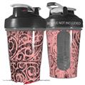 Decal Style Skin Wrap works with Blender Bottle 20oz Folder Doodles Pink (BOTTLE NOT INCLUDED)