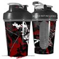 Decal Style Skin Wrap works with Blender Bottle 20oz Baja 0003 Red Dark (BOTTLE NOT INCLUDED)