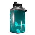Skin Decal Wrap for 2017 RTIC One Gallon Jug Bokeh Music Neon Teal (Jug NOT INCLUDED) by WraptorSkinz