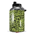 Skin Decal Wrap for 2017 RTIC One Gallon Jug Folder Doodles Sage Green (Jug NOT INCLUDED) by WraptorSkinz