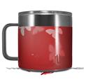 Skin Decal Wrap for Yeti Coffee Mug 14oz Bokeh Butterflies Red - 14 oz CUP NOT INCLUDED by WraptorSkinz