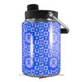Skin Decal Wrap for Yeti Half Gallon Jug Gothic Punk Pattern Blue - JUG NOT INCLUDED by WraptorSkinz