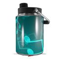 Skin Decal Wrap for Yeti Half Gallon Jug Bokeh Music Neon Teal - JUG NOT INCLUDED by WraptorSkinz