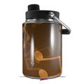 Skin Decal Wrap for Yeti Half Gallon Jug Bokeh Music Orange - JUG NOT INCLUDED by WraptorSkinz