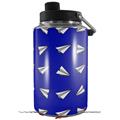 Skin Decal Wrap for Yeti 1 Gallon Jug Paper Planes Royal Blue - JUG NOT INCLUDED by WraptorSkinz