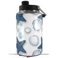 Skin Decal Wrap for Yeti 1 Gallon Jug Starfish and Sea Shells White - JUG NOT INCLUDED by WraptorSkinz