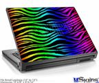 Laptop Skin (Small) - Rainbow Zebra