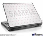Laptop Skin (Small) - Hearts Pink