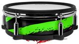 Skin Wrap works with Roland vDrum Shell PD-128 Drum Zebra Green (DRUM NOT INCLUDED)