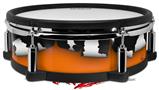 Skin Wrap works with Roland vDrum Shell PD-128 Drum Ripped Colors Black Orange (DRUM NOT INCLUDED)