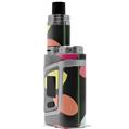Skin Decal Wrap for Smok AL85 Alien Baby Plain Leaves On Black VAPE NOT INCLUDED