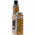 Skin Decal Wrap for Smok AL85 Alien Baby Folder Doodles Orange VAPE NOT INCLUDED