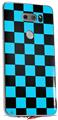 Skin Decal Wrap for LG V30 Checkers Blue